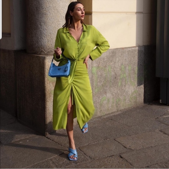 GATHERED MIDI SKIRT TRF - Picture 9 of 14